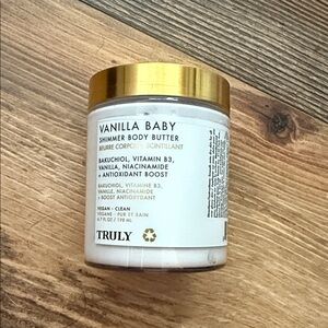 TRULY Vanilla Baby Shimmer Body Butter with Gold Lid